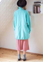 Mint blue lightweight raincoat jacket