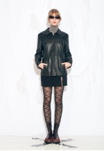 Vintage Y2K Leather Coat in Black