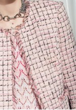 Vintage Blazer 80s Preppy Checked Clueless Jacket in Pink