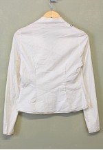 Vintage Y2K Blazer Jacket White Button Up Lightweight