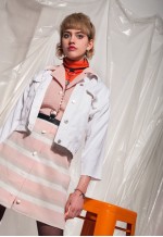 Vintage denim jacket 90s reworked white cropped jean jacket