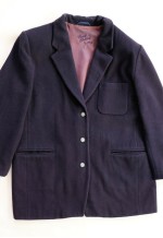 Navy Vintage Coat Relaxed Boxy Fit Oversized Jacket Overcoat