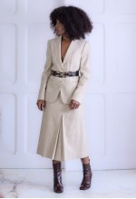 Princess wool skirt suit