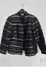 Vintage Textured Zip Artsy Jacket - Large