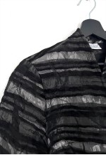 Vintage Textured Zip Artsy Jacket - Large