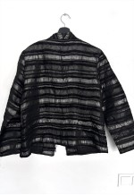 Vintage Textured Zip Artsy Jacket - Large