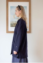Dark blue navy vintage jacket