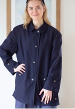 Dark blue navy vintage jacket