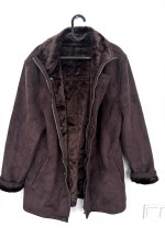 Vintage Brown Sherpa Fur Coat / Jacket - M - L