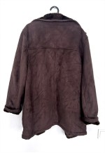 Vintage Brown Sherpa Fur Coat / Jacket - M - L
