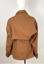 Vintage Italian Wool Jacket with tie waist