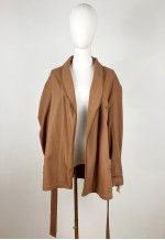 Vintage Italian Wool Jacket with tie waist