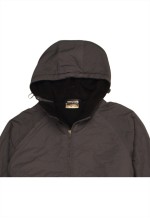 Vintage 90's Windbreaker Hooded Quarter Zip Grey