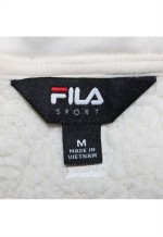 90's Fleece Vest Sleeveless Gilet Medium Beige Cream